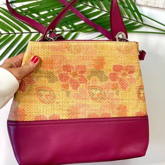 Tommy Hilfiger Handbags - Tommy Hilfiger Bag Satchel Pink Straw Floral